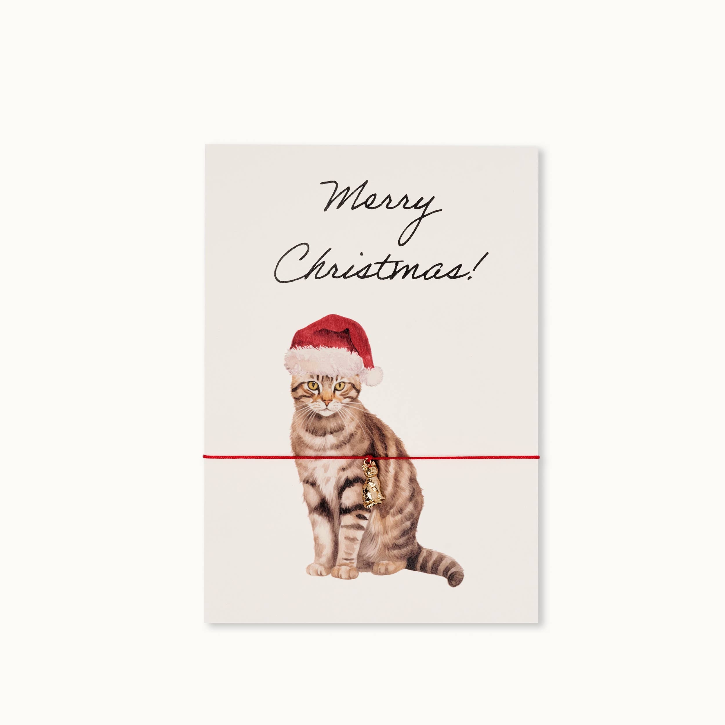 Merry Christmas Cat – karkötő ajándékkártyán