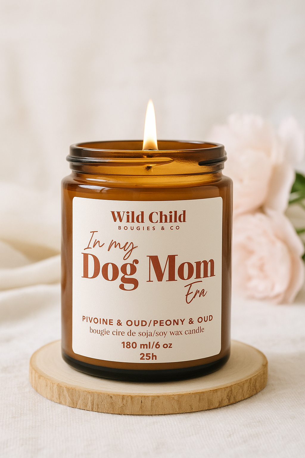 „Dog Mom Era” illatgyertya – szójaviaszból