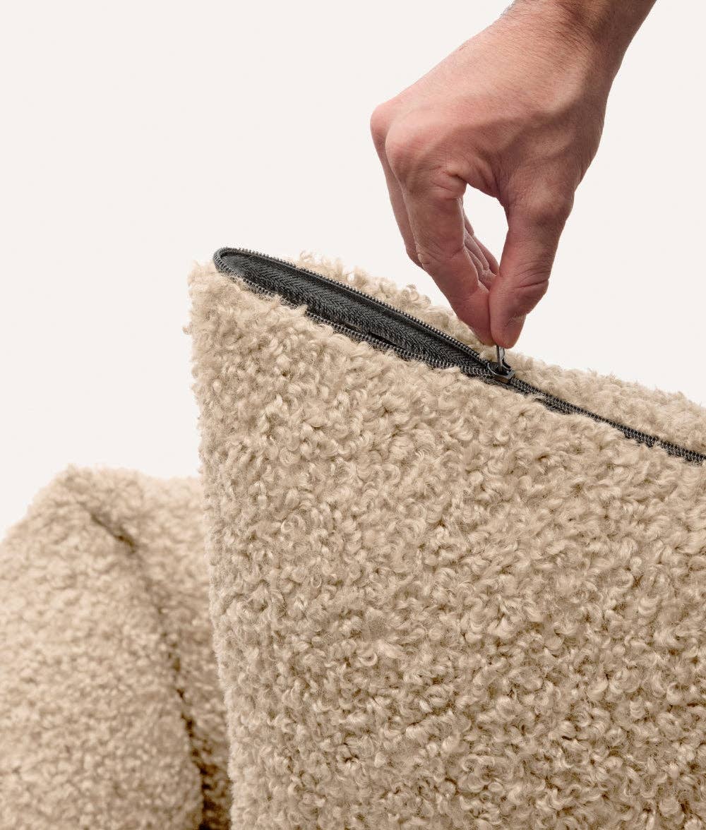 Snozy kutyaágy | Bézs „sheep” anyag