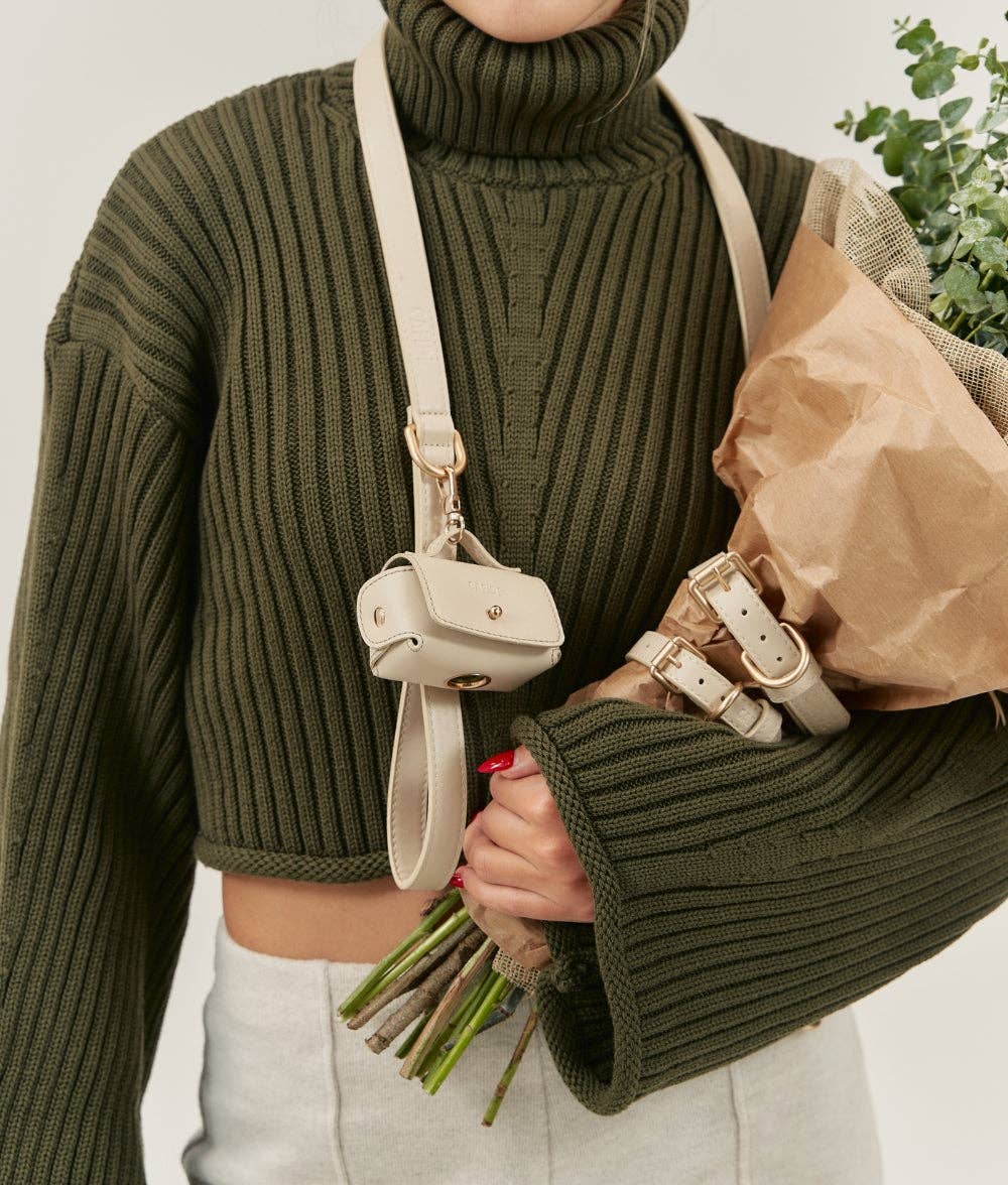 Jala zacskótartó | Bézs vegán bőr