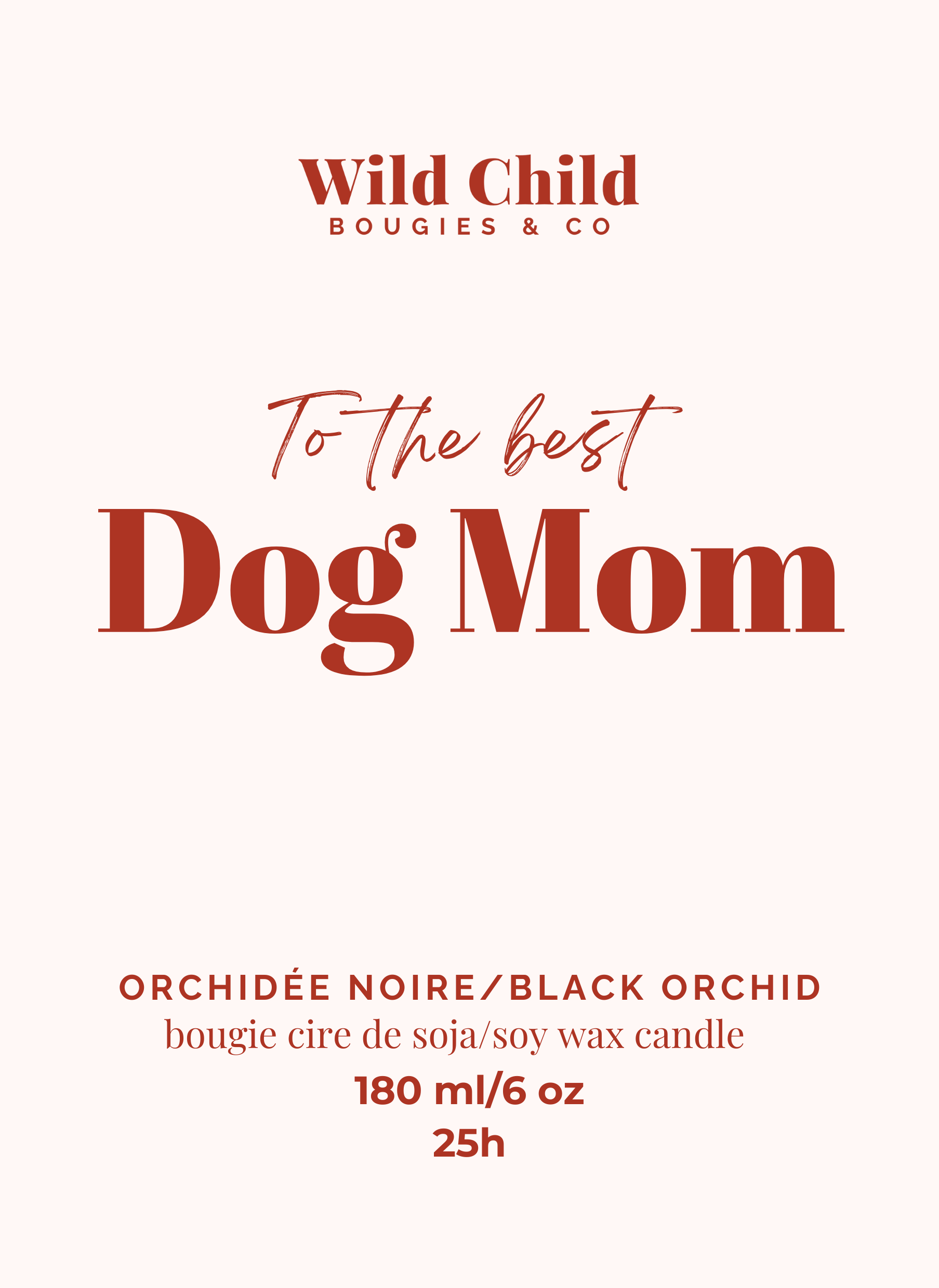 „Best Dog Mom” illatgyertya – szójaviaszból