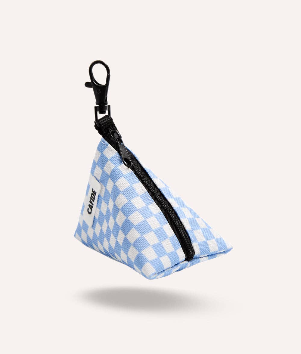 Juno zacskótartó | Kék kockás