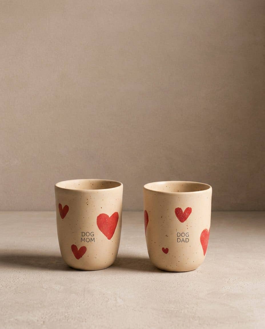 Cozy Hearts Dog Mom & Dad bögre 2 darabos készlet