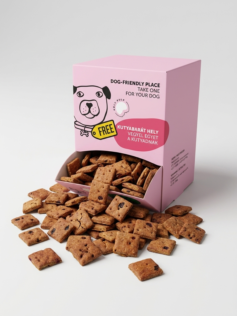 EBKEKSZ kutyakeksz kínáló – utántölthető box + 500 g